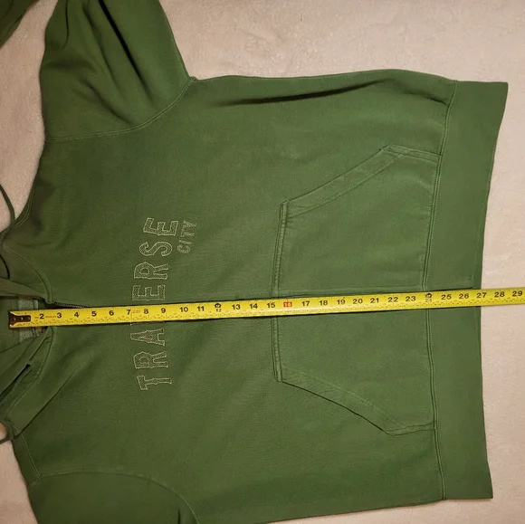 Traverse City Lime Green Zip-Up Hoodie - Picture 6 of 8